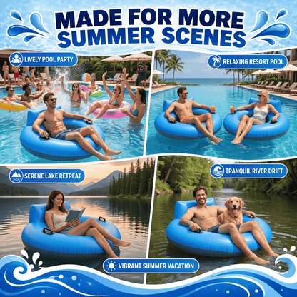 Bleu Current Motorised Pool Float - Compact