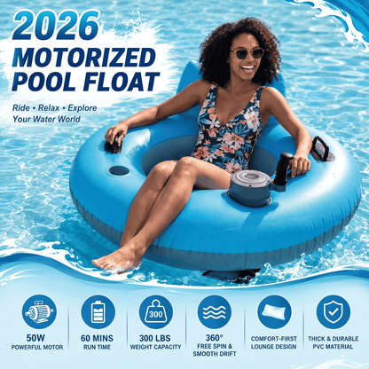 Bleu Current Motorised Pool Float - Compact